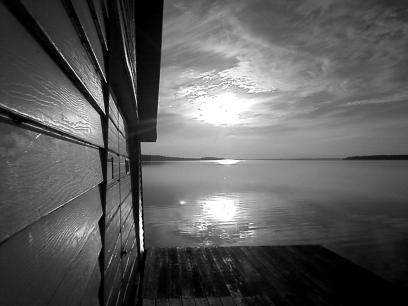 boathouse bw